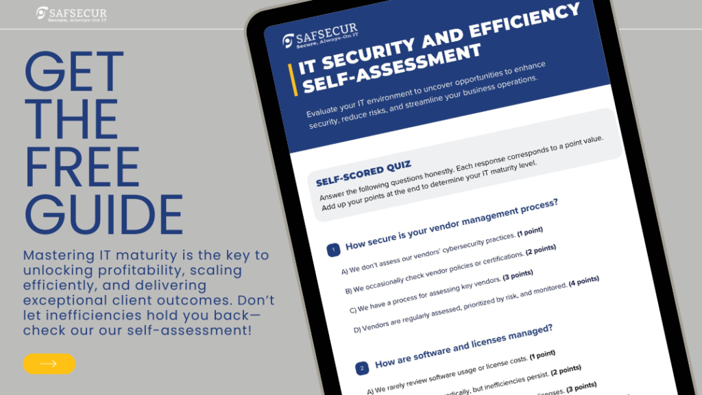 Free IT Self-Assessment with SafSecur